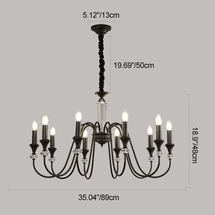 French Brass Chandelier
