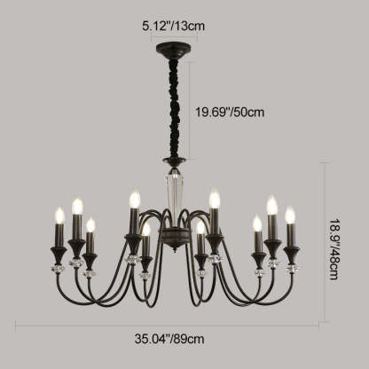 French Brass Chandelier