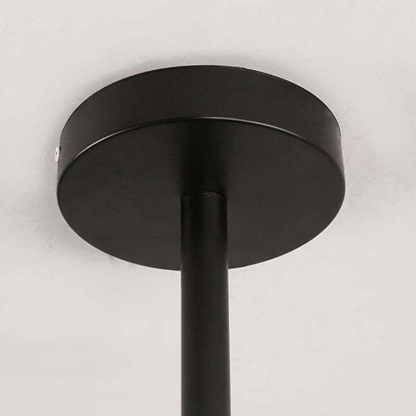 Nordic Metal Wood Glass Round Chandelier