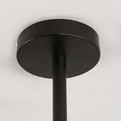Nordic Metal Wood Glass Round Chandelier