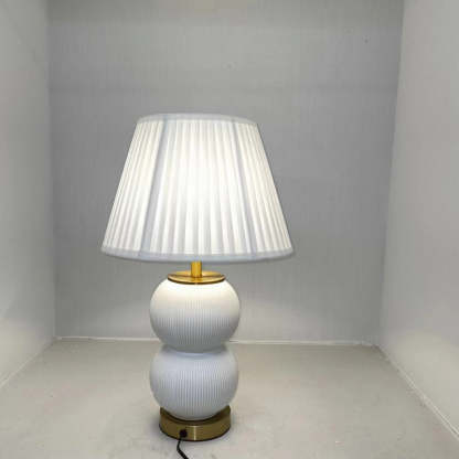 Nordic Ceramic Metal Fabric Gourd Lamp