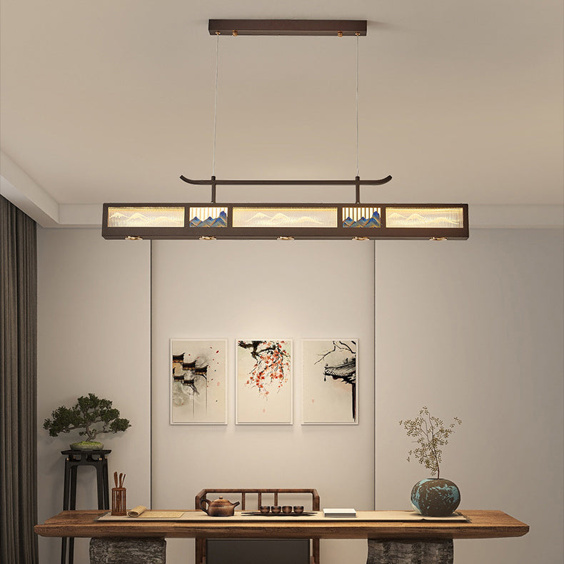 Chinese Iron Chandelier