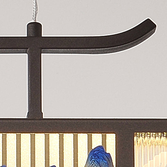 Chinese Iron Chandelier