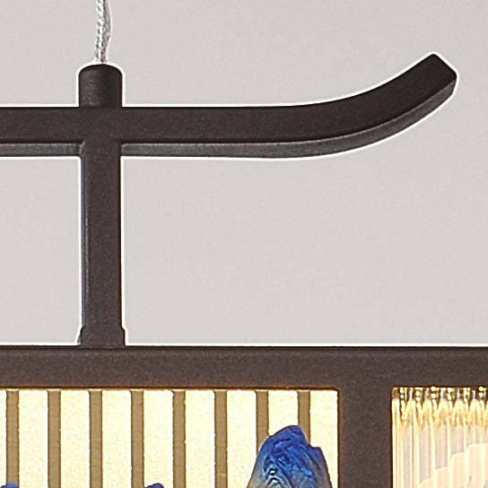 Chinese Iron Chandelier