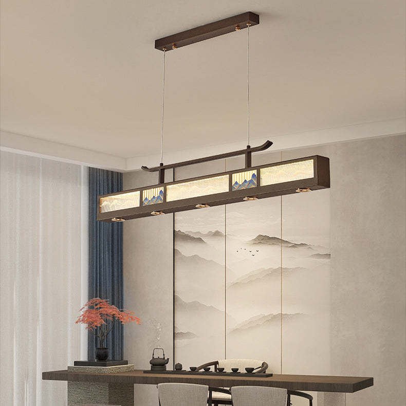 Chinese Iron Chandelier