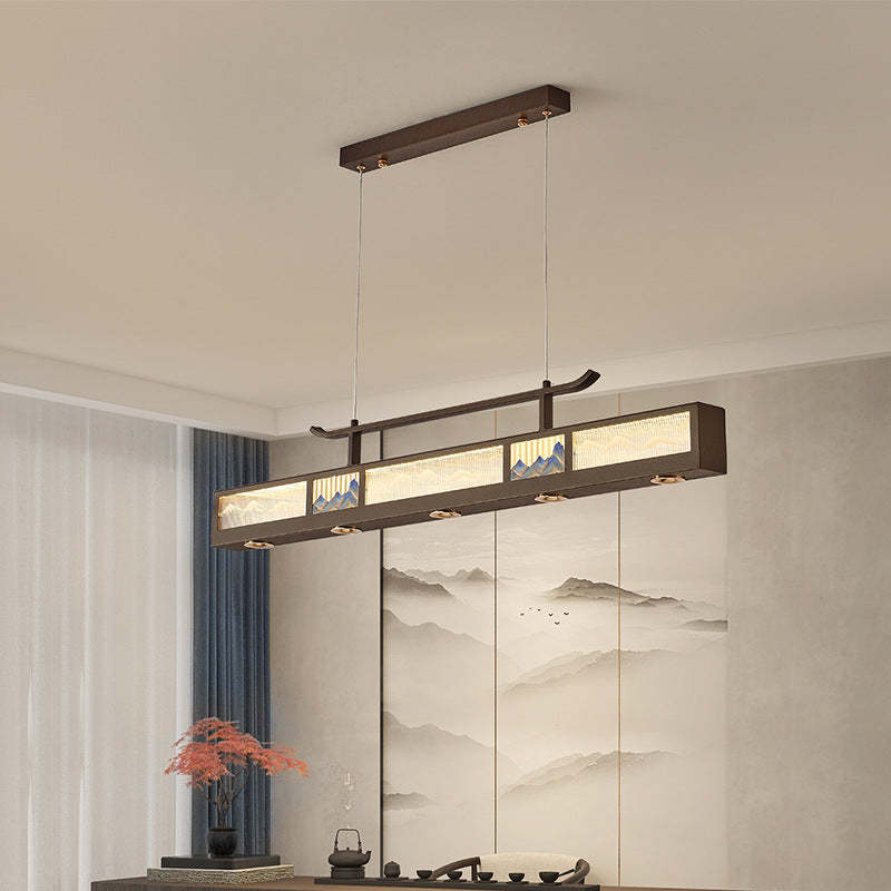 Chinese Iron Chandelier