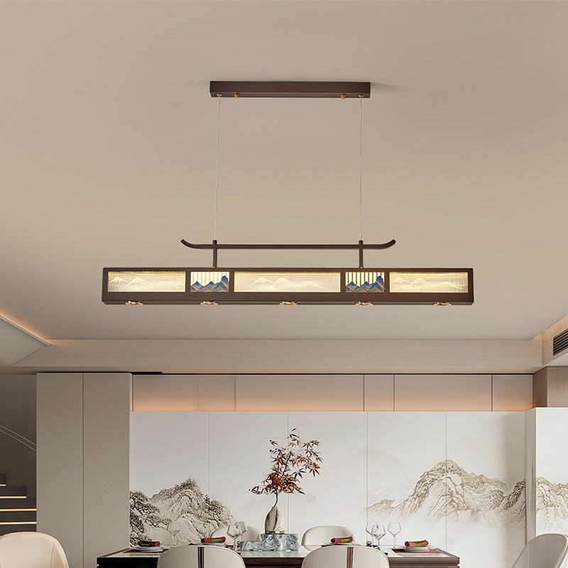 Chinese Iron Chandelier