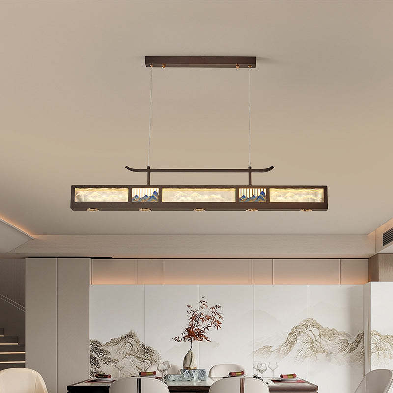 Chinese Iron Chandelier