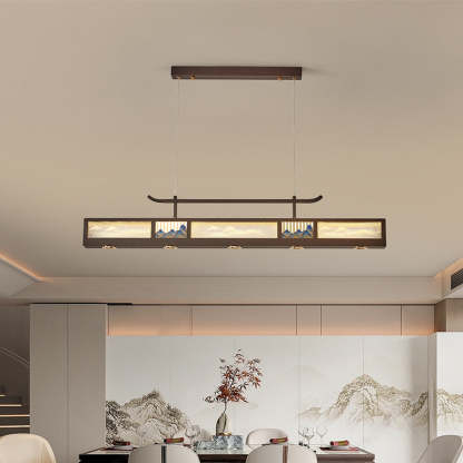 Chinese Iron Chandelier