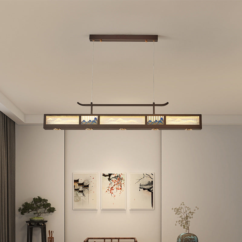 Chinese Iron Chandelier