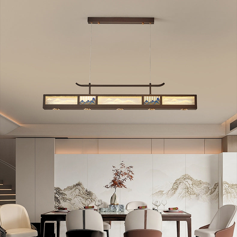 Chinese Iron Chandelier