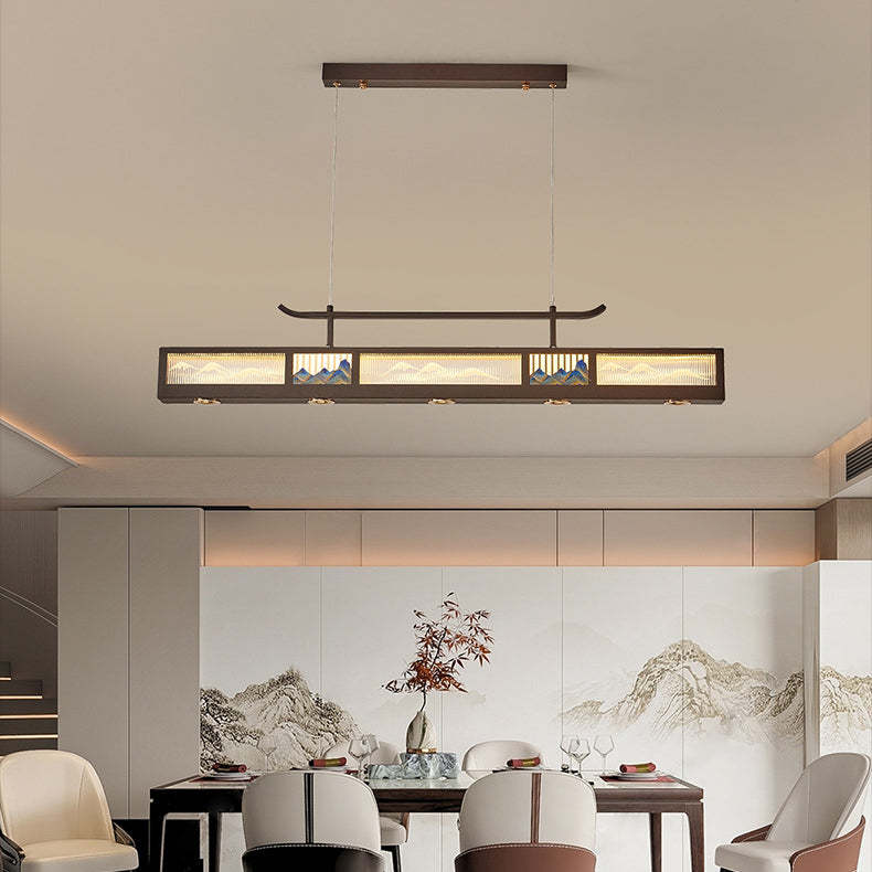 Chinese Iron Chandelier