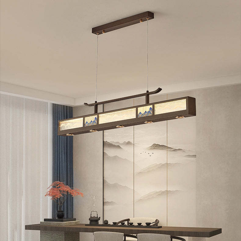Chinese Iron Chandelier