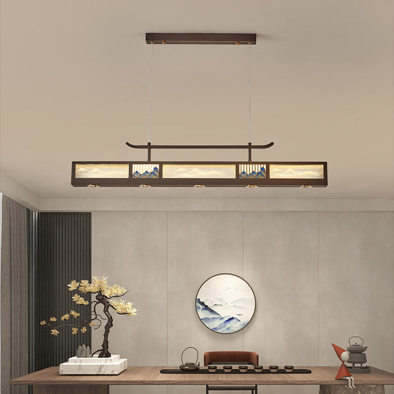 Chinese Iron Chandelier