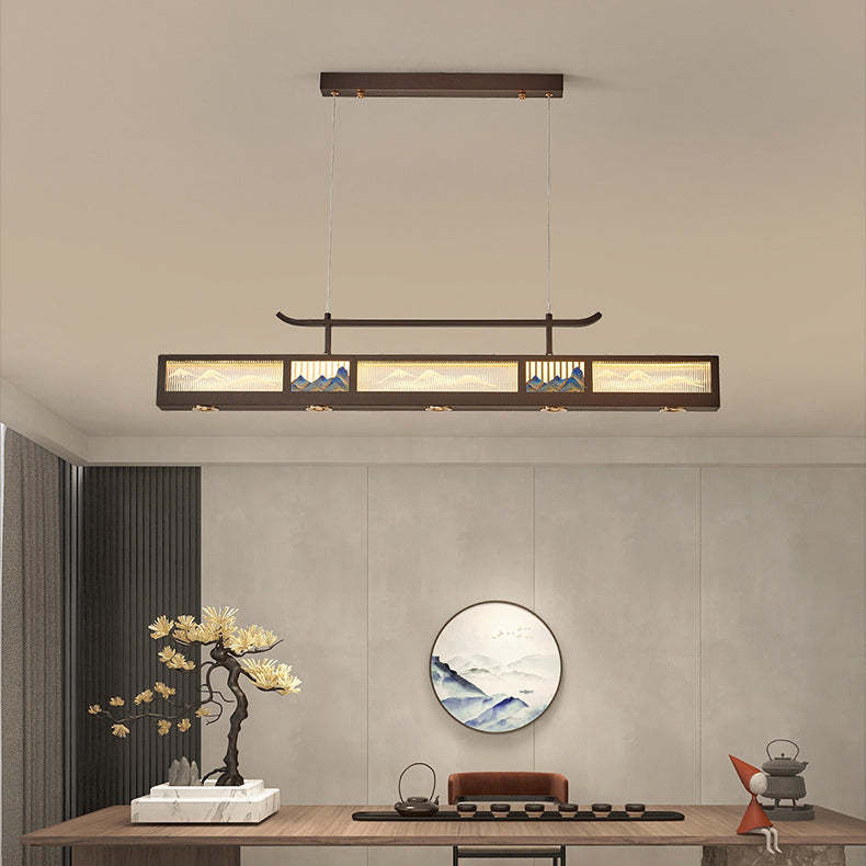 Chinese Iron Chandelier