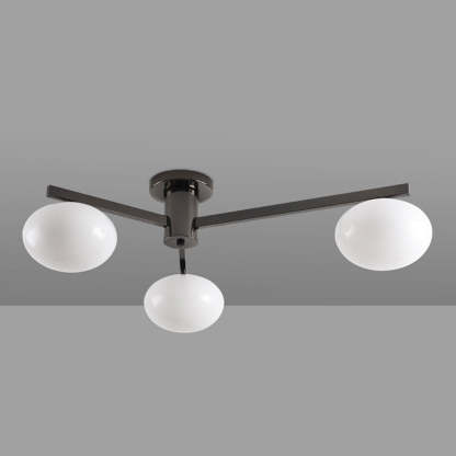 Minimalist Iron Semi-Flush Ceiling Light