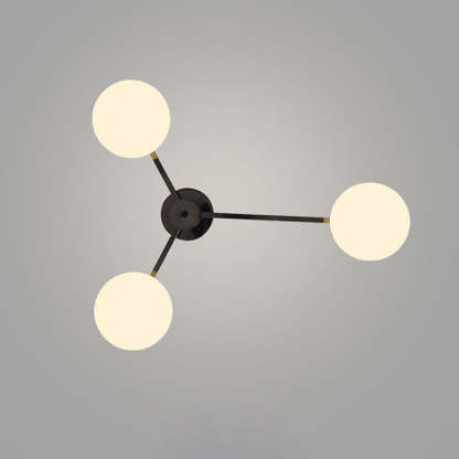 Minimalist Iron Semi-Flush Ceiling Light
