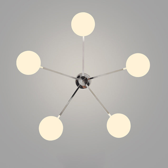 Minimalist Iron Semi-Flush Ceiling Light