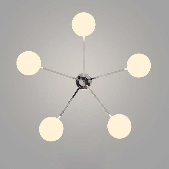 Minimalist Iron Semi-Flush Ceiling Light
