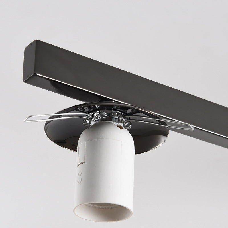 Minimalist Iron Semi-Flush Ceiling Light