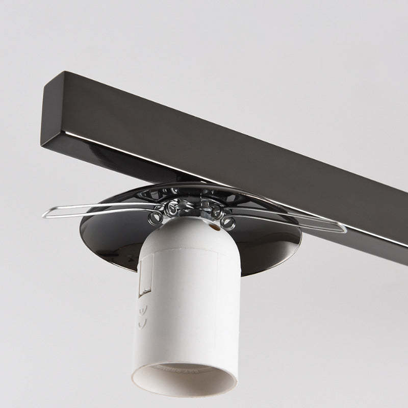 Minimalist Iron Semi-Flush Ceiling Light