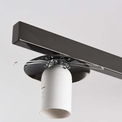 Minimalist Iron Semi-Flush Ceiling Light