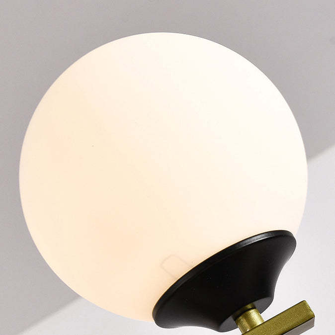 Nordic Iron Glass Round Chandelier - 6L