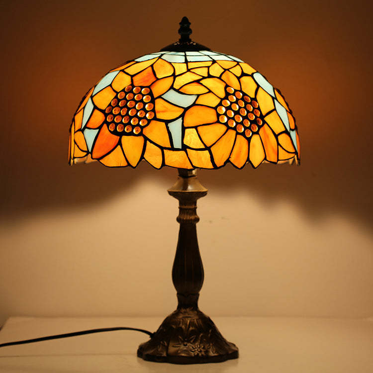 Traditional Tiffany Iron Lamp