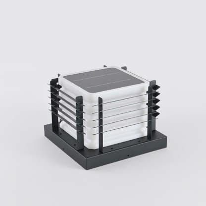Minimalist Metal Rotomolded Acrylic Square LED Outdoor Light