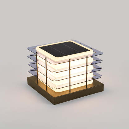 Minimalist Metal Rotomolded Acrylic Square LED Outdoor Light
