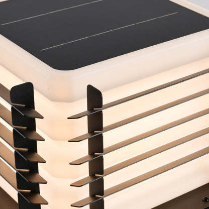 Minimalist Metal Rotomolded Acrylic Square LED Outdoor Light