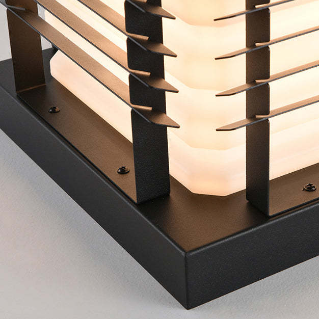 Minimalist Metal Rotomolded Acrylic Square LED Outdoor Light