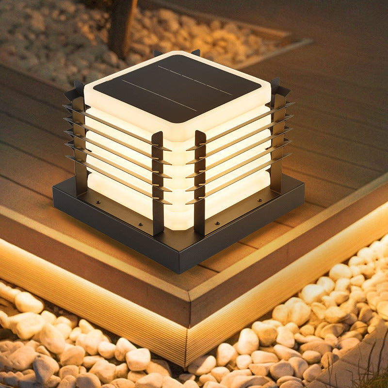 Minimalist Metal Rotomolded Acrylic Square LED Outdoor Light