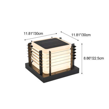 Minimalist Metal Rotomolded Acrylic Square LED Outdoor Light