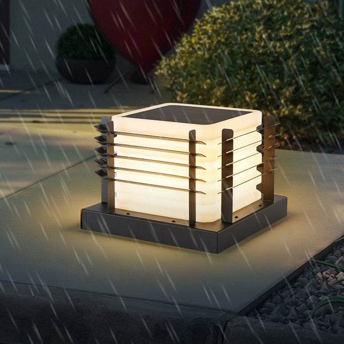 Minimalist Metal Rotomolded Acrylic Square LED Outdoor Light
