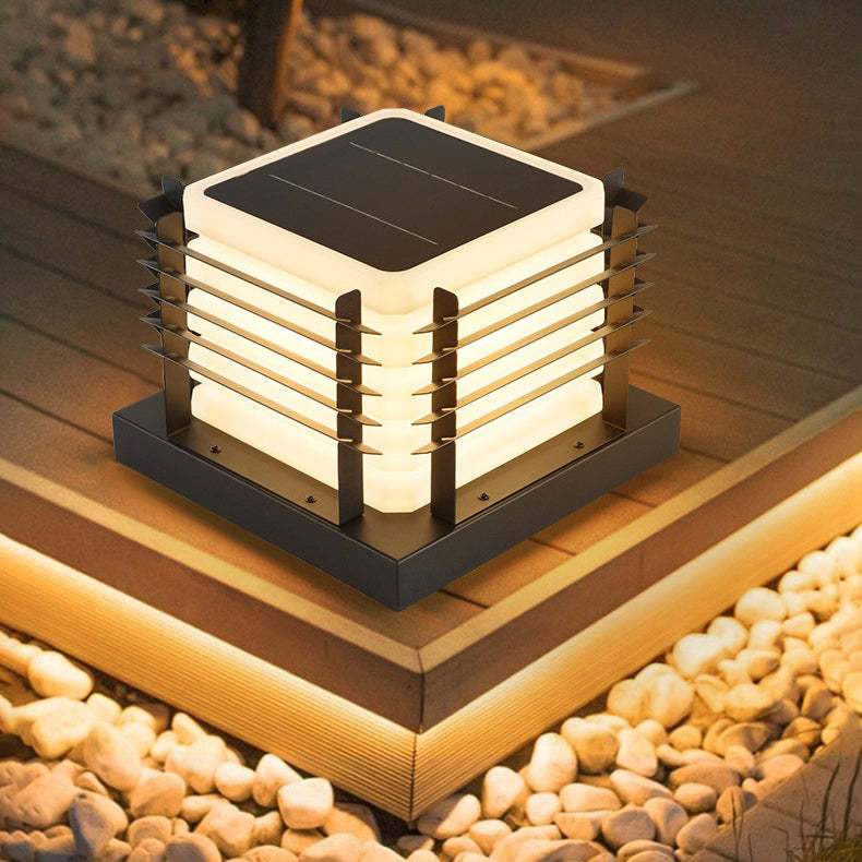 Minimalist Metal Rotomolded Acrylic Square LED Outdoor Light