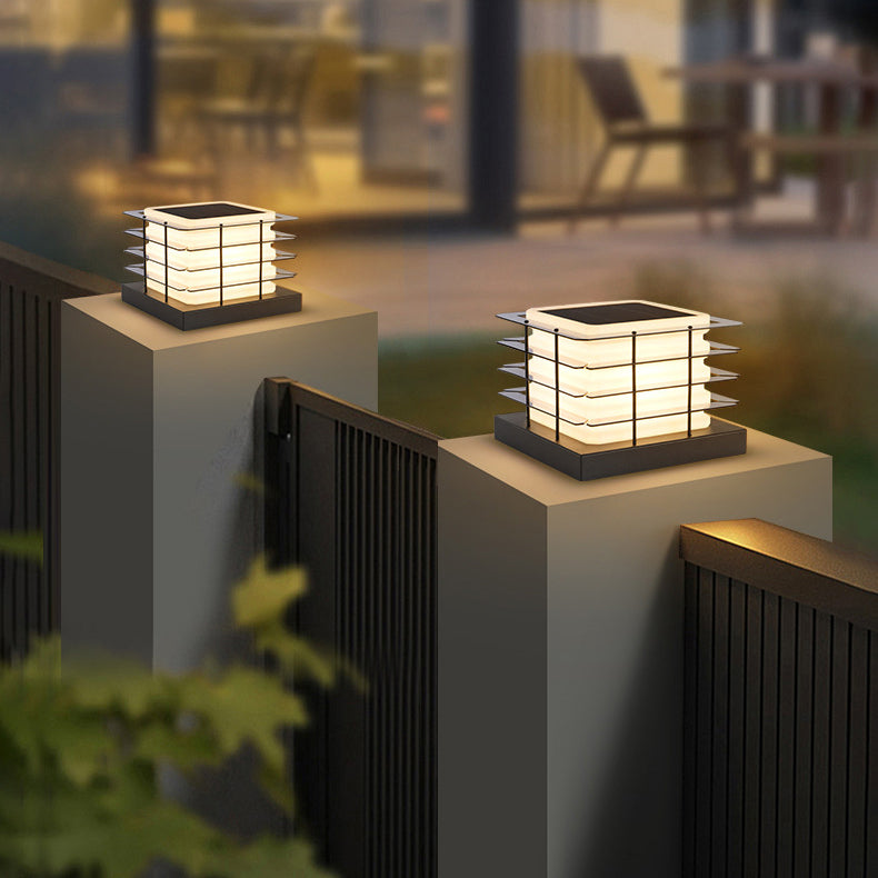 Minimalist Metal Rotomolded Acrylic Square LED Outdoor Light