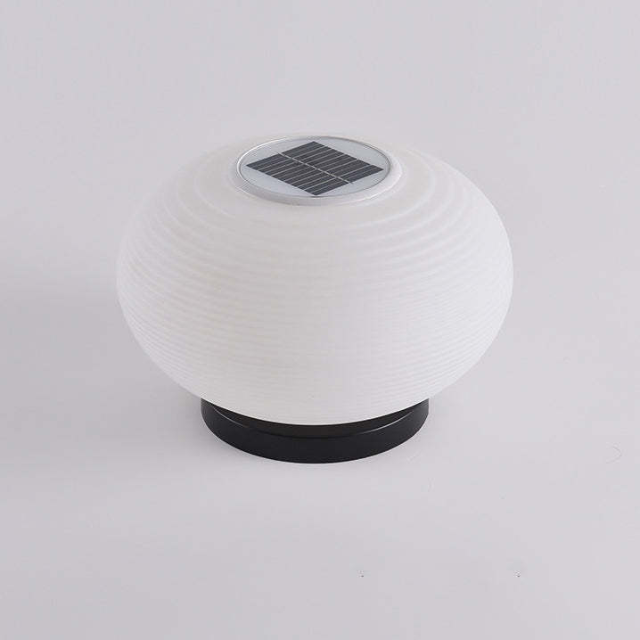 Minimalist Oval LED Solar Outdoor Light