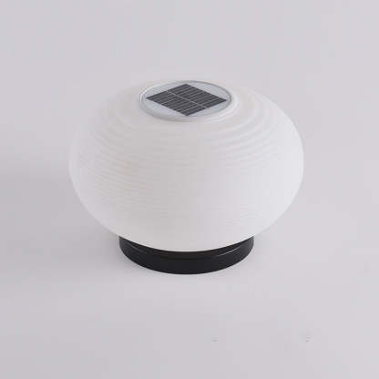Minimalist Oval LED Solar Outdoor Light