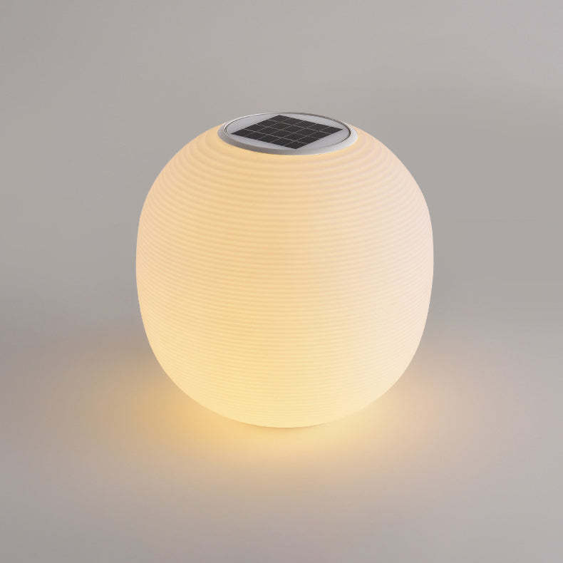 Minimalist Oval LED Solar Outdoor Light
