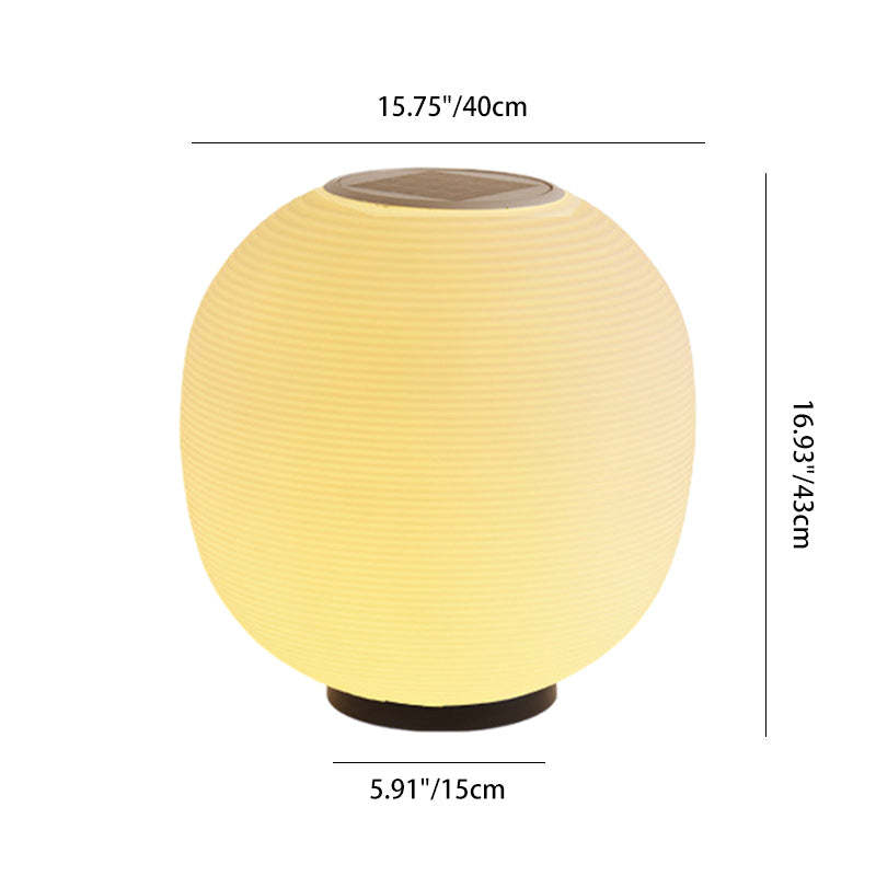 Minimalist Oval LED Solar Outdoor Light