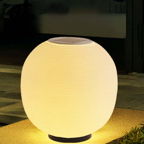 Minimalist Oval LED Solar Outdoor Light