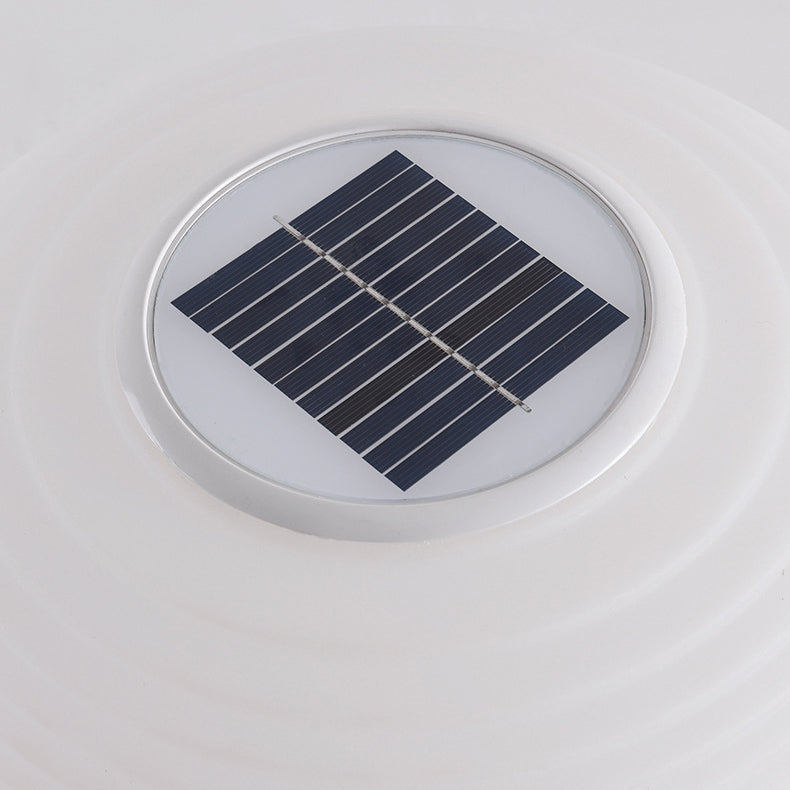 Minimalist Oval LED Solar Outdoor Light