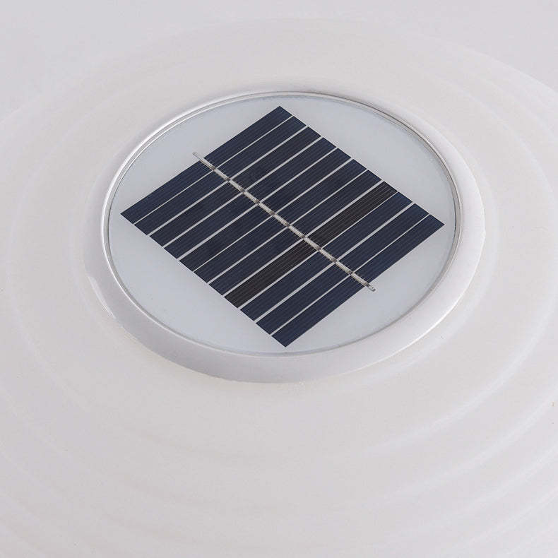 Minimalist Oval LED Solar Outdoor Light
