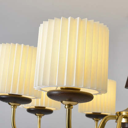 Traditional cylinder branch wood chandeliers, Lighom