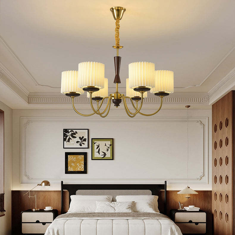 Lighom traditional branch cylinder wood chandeliers