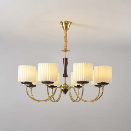 Traditional cylinder branch wood chandeliers, Lighom