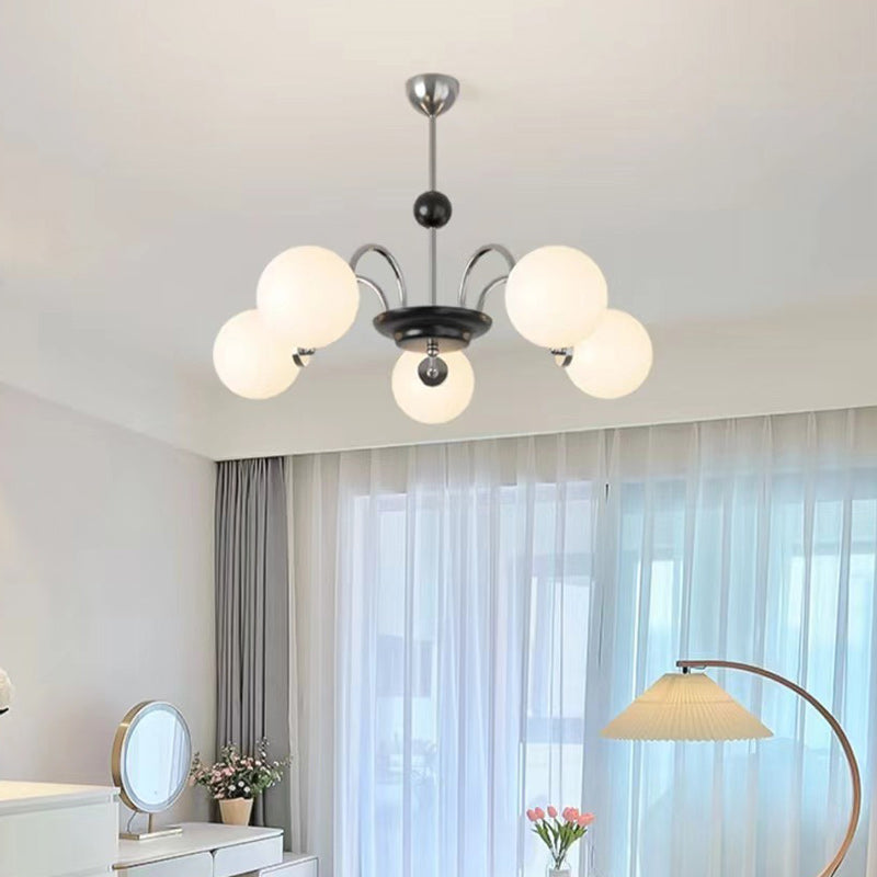 Nordic Metal Glass Round Chandelier — 3 / 110V-120V For US/CA