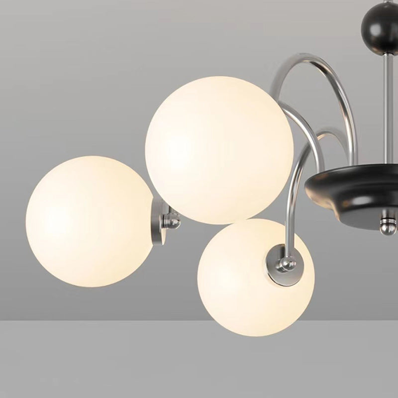 Nordic Metal Glass Round Chandelier — 8 / 110V-120V For US/CA