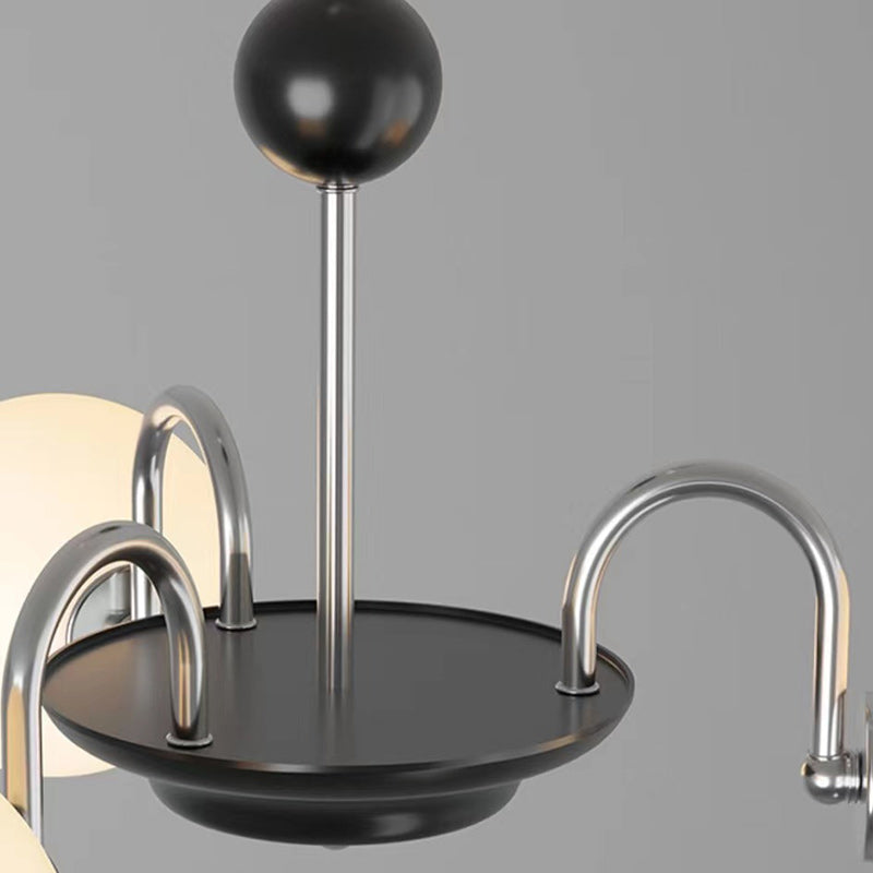 Nordic Metal Glass Round Chandelier — 8 / 220V-240V For UK/AU